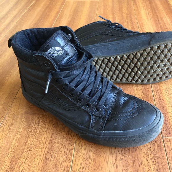 Vans Other - Vans Sk8-Hi MTE Triple Black Leather